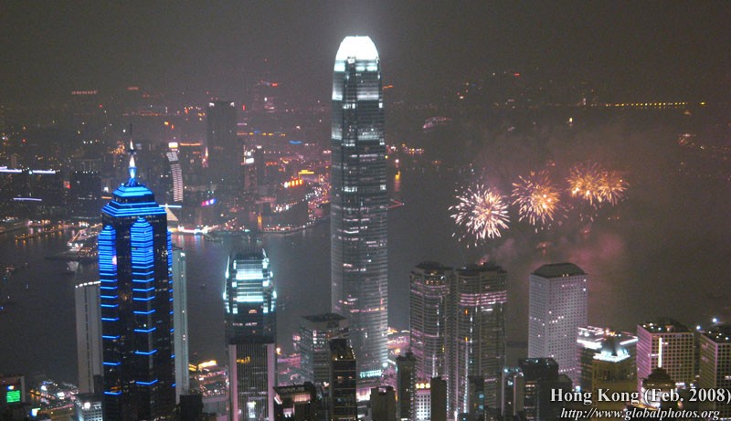 Hong Kong 2008 Chinese New Year Fireworks Photo Gallery