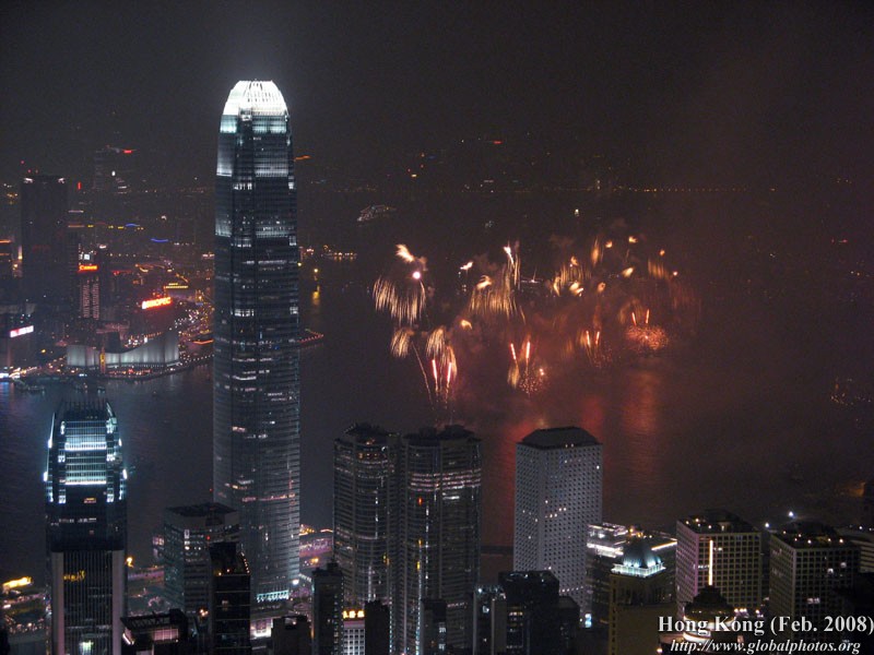 Hong Kong 2008 Chinese New Year Fireworks Photo Gallery