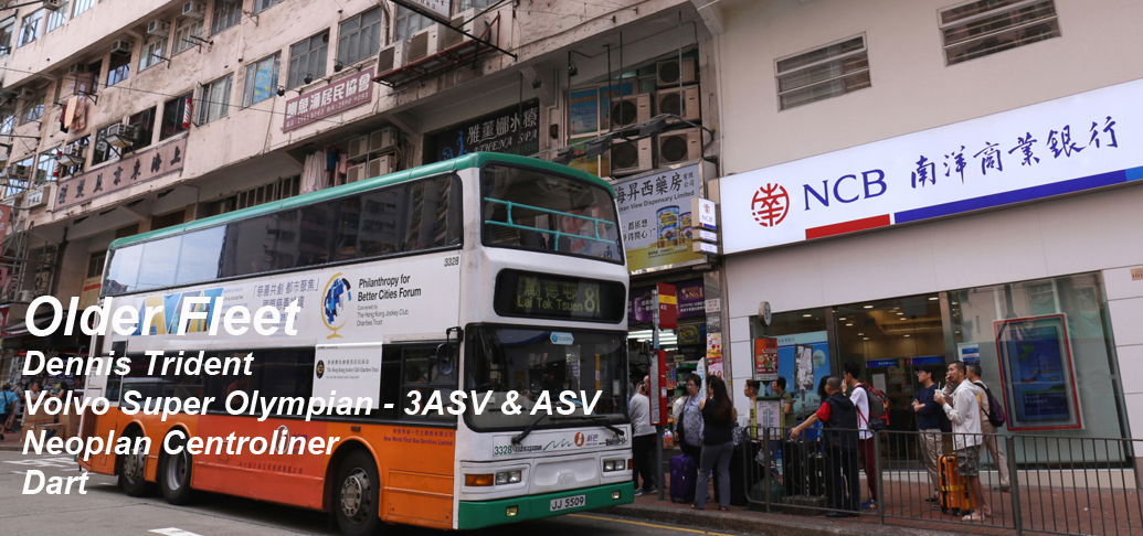 Older Fleet - Trident, Volvo Super Olympian, Centroliner, Dart