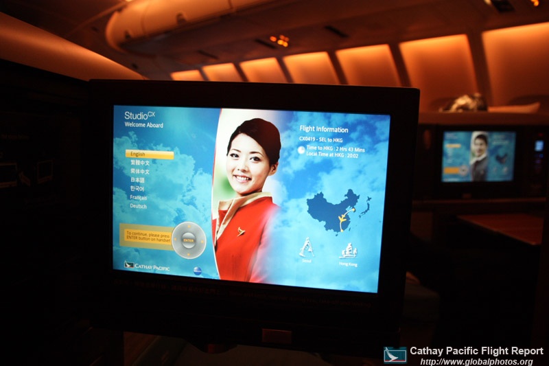 Flight Report : CX419 Seoul Incheon - Hong Kong